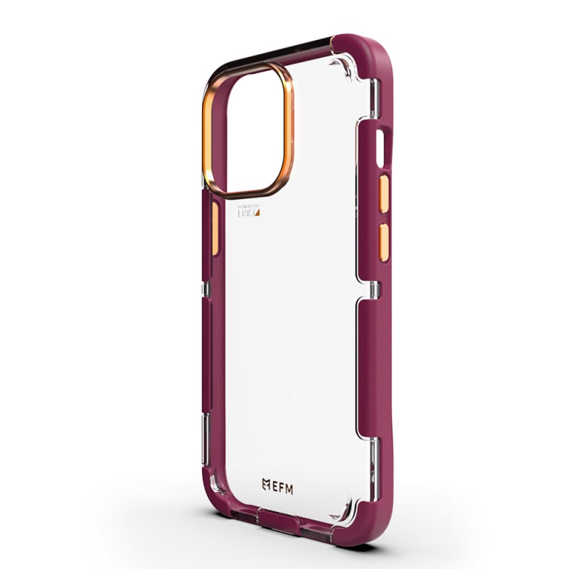 EFM Cayman Case Armour with D3O 5G Signal Plus for iPhone 13 Pro Max (6.7") - Red Velvet