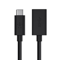 Thumbnail for Belkin USB 3.0 USB-C to USB A Adapter universally compatible - Black