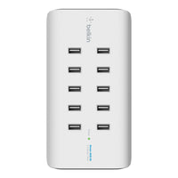 Thumbnail for Belkin RockStar 10-Port USB Charging Station - Black