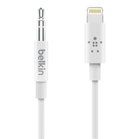 Thumbnail for Belkin 3.5mm Audio Cable with Lightning Connector, 6 foot for Apple Devices - White