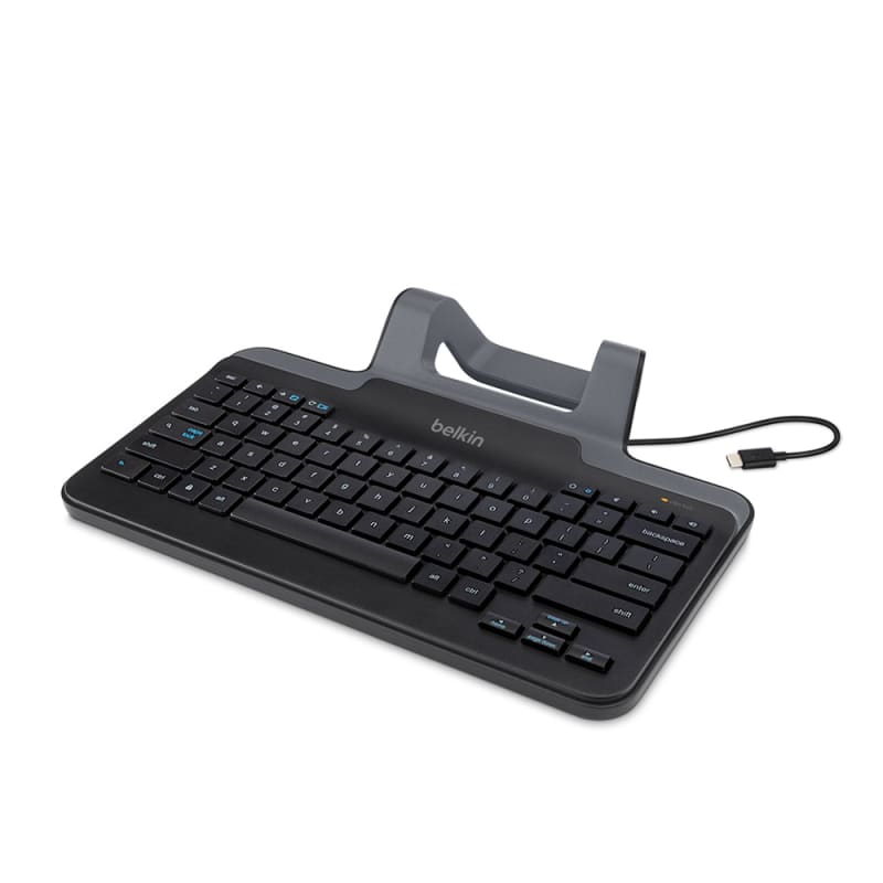 Belkin Wired Tablet Keyboard with Stand for Chrome OS - Black