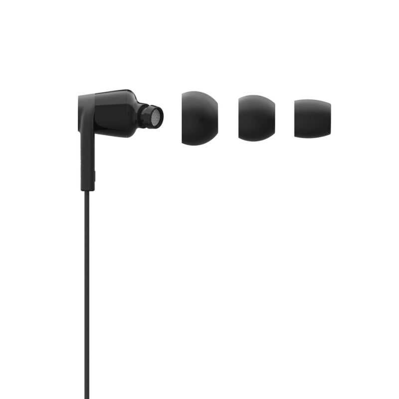 Belkin USB-C IN-EAR Headphone Black universally compatible