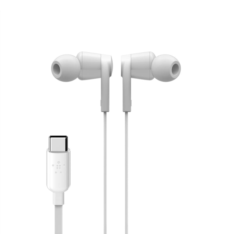 Belkin USB-C IN-EAR Headphones universally compatible - White