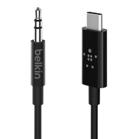 Thumbnail for Belkin RockStar 3.5mm Audio Cable with USB-C Connector, 0.9m universally compatible - Black