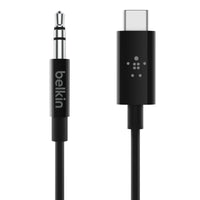 Thumbnail for Belkin RockStar 3.5mm Audio Cable with USB-C Connector, 0.9m universally compatible - Black
