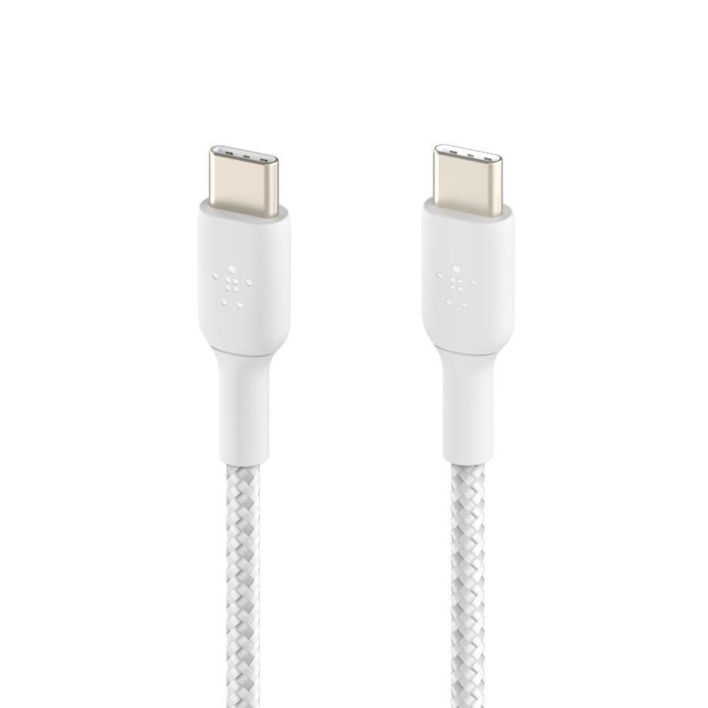 Belkin BoostCharge Braided USB-C to USB-C Cable (1m/3.3ft) -White