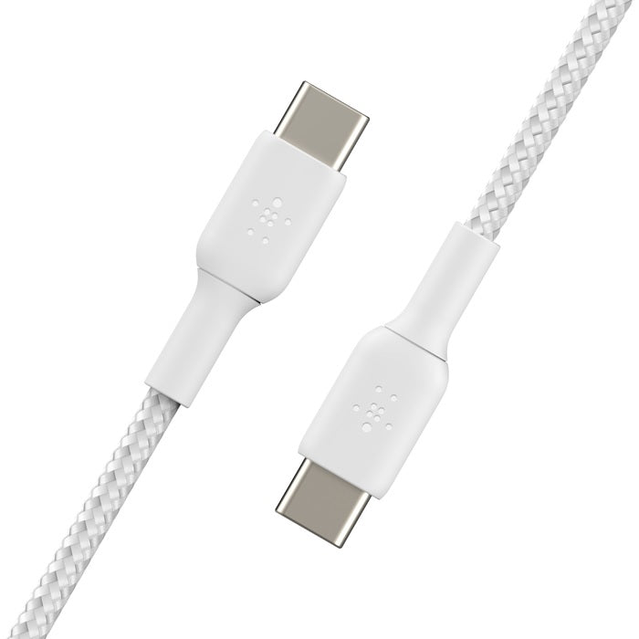 Belkin BoostCharge Braided USB-C to USB-C Cable (1m/3.3ft) -White