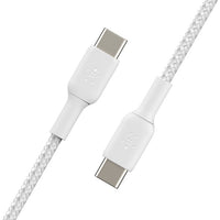 Thumbnail for Belkin BoostCharge Braided USB-C to USB-C Cable (1m/3.3ft) -White