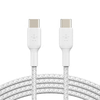 Thumbnail for Belkin BoostCharge Braided USB-C to USB-C Cable (1m/3.3ft) -White