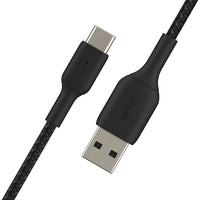Thumbnail for Belkin BoostCharge Braided USB-C to USB-A Cable (3m/9.8ft) - Black