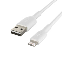 Thumbnail for Belkin BoostCharge Lightning to USB-A Cable, 1m for Apple Devices - White