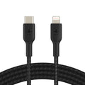 Belkin BoostCharge Braided Lightning to USB-C Cable (1m/3.3ft) - Black