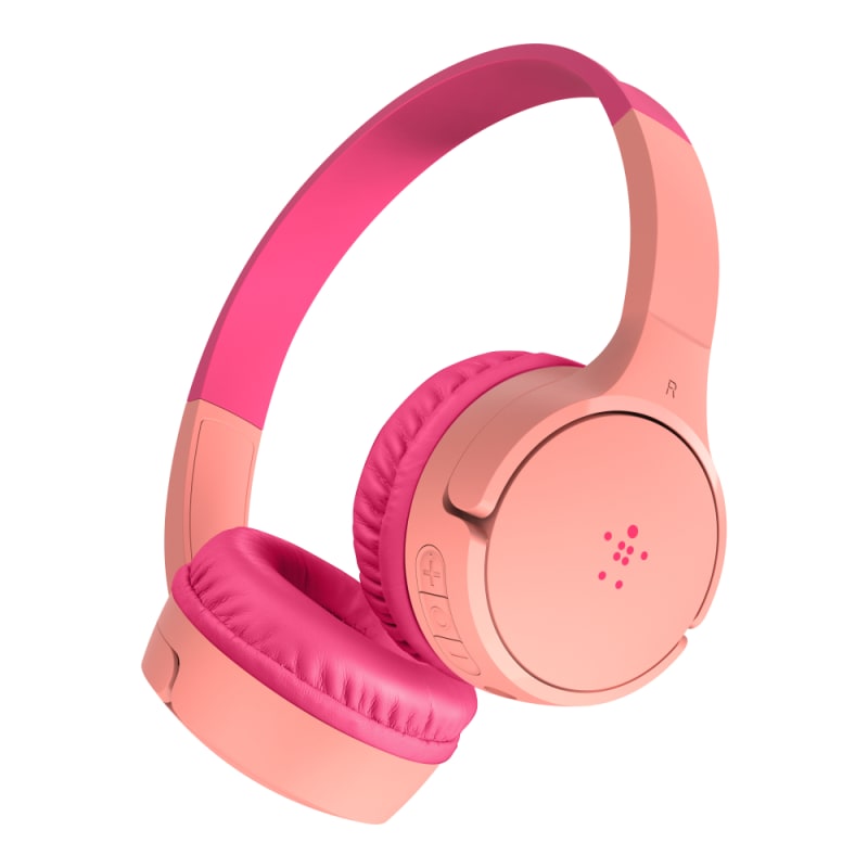 Belkin SoundForm Mini Wireless on-Ear Headphones for Kids - Pink