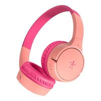 Thumbnail for Belkin SoundForm Mini Wireless on-Ear Headphones for Kids - Pink