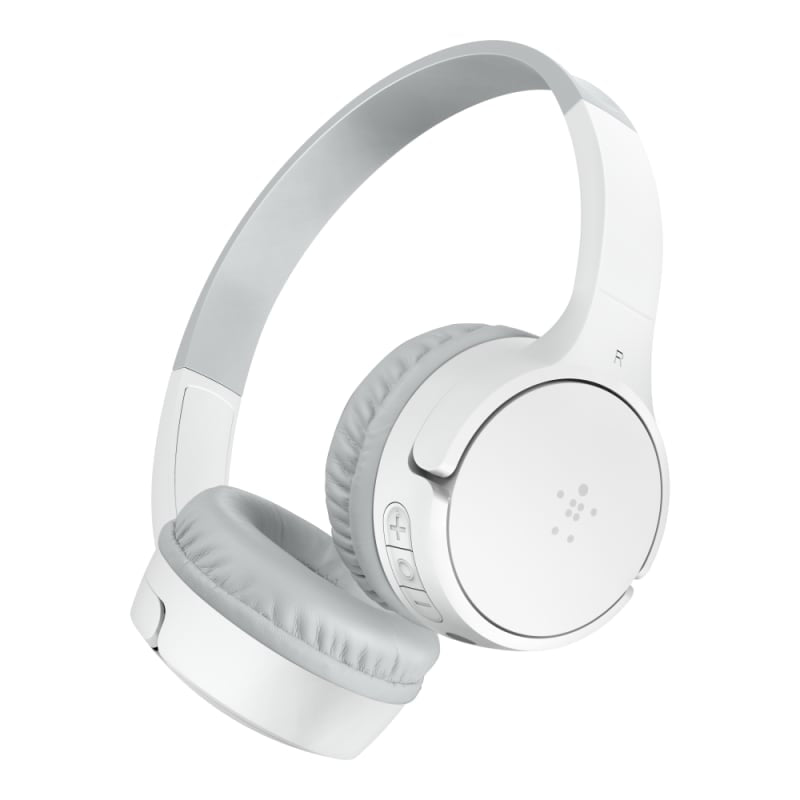 Belkin SoundForm Mini Wireless on-Ear Headphones for Kids - White