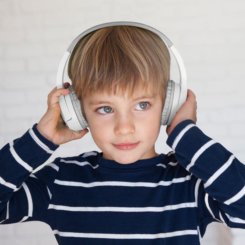 Belkin SoundForm Mini Wireless on-Ear Headphones for Kids - White