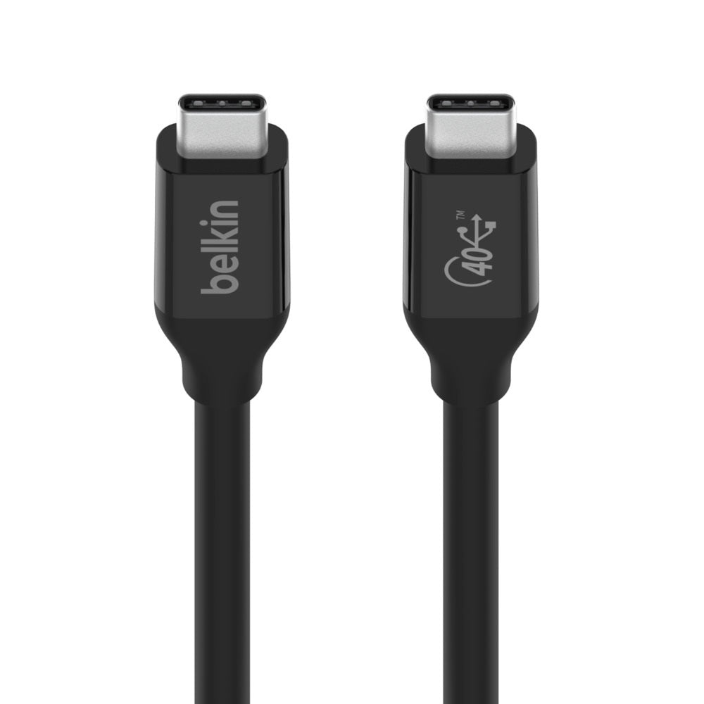 Belkin USB4 USB-C to USB-C Cable (0.8M/2.6ft) - Black