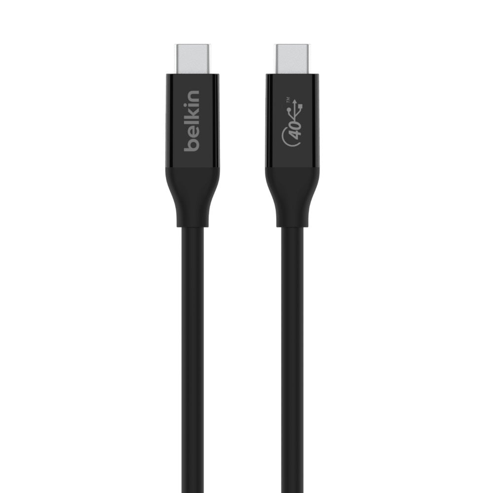 Belkin USB4 USB-C to USB-C Cable (0.8M/2.6ft) - Black