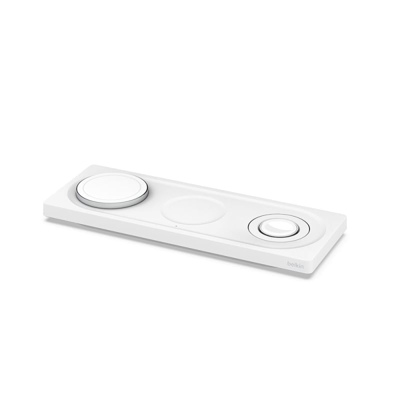 Belkin BoostCharge PRO 3-in-1 Wireless Charging Pad with MagSafe - White