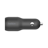 Thumbnail for Belkin 37w Dual Car Charger USB-C & USB-A PPS - Black