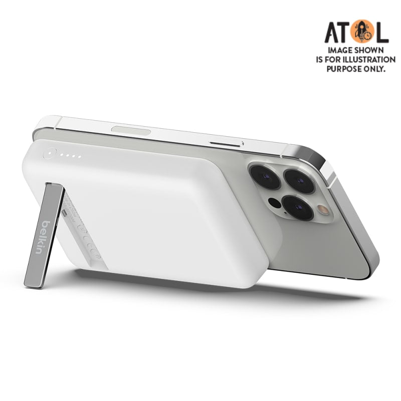 Belkin Boost Up Charge Magnetic Wireless Power Bank 5,000mAh with stand - White