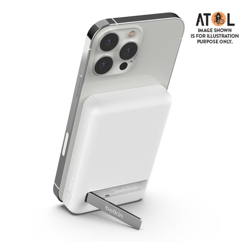 Belkin Boost Up Charge Magnetic Wireless Power Bank 5,000mAh with stand - White