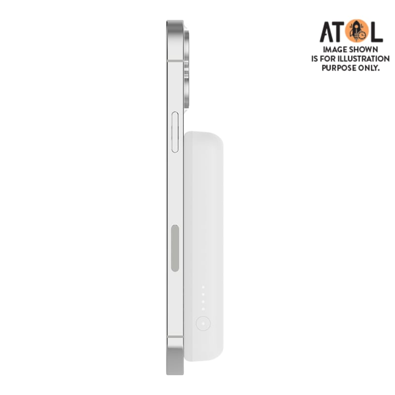 Belkin Boost Up Charge Magnetic Wireless Power Bank 5,000mAh with stand - White