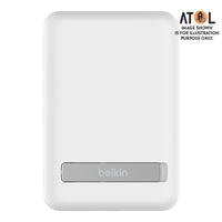 Thumbnail for Belkin Boost Up Charge Magnetic Wireless Power Bank 5,000mAh with stand - White