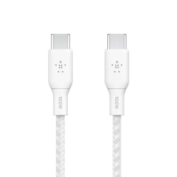 Belkin BoostCharge USB-C to USB-C Cable (2 Pack) 100W - White