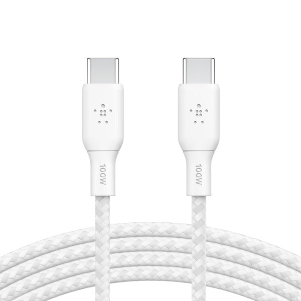 Belkin BoostCharge USB-C to USB-C Cable (2 Pack) 100W - White