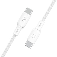 Thumbnail for Belkin BoostCharge USB-C to USB-C Cable (2 Pack) 100W - White