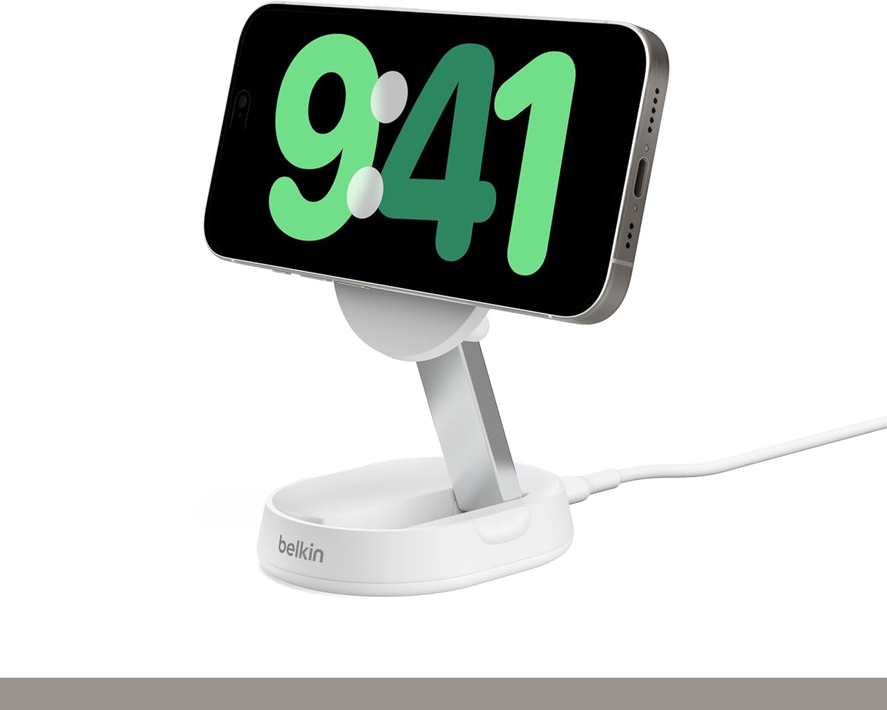 Belkin BoostCharge Pro Magnetic Charging Stand 15W with Qi2 - White