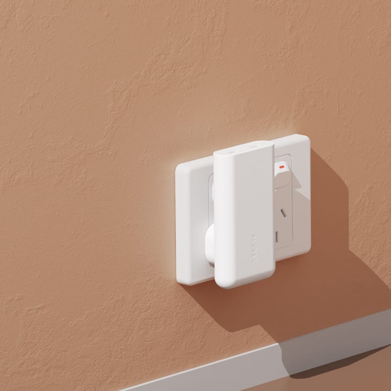 EFM 65W SlimLine Wall Charger with GaN, Power Delivery and PPS - White