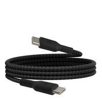 Thumbnail for Belkin BoostCharge Braided USB-C to USB-C Cable 0.15M- White