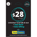 Telechoice $28 Prepaid SIM Plan - 28GB/ 28 Days