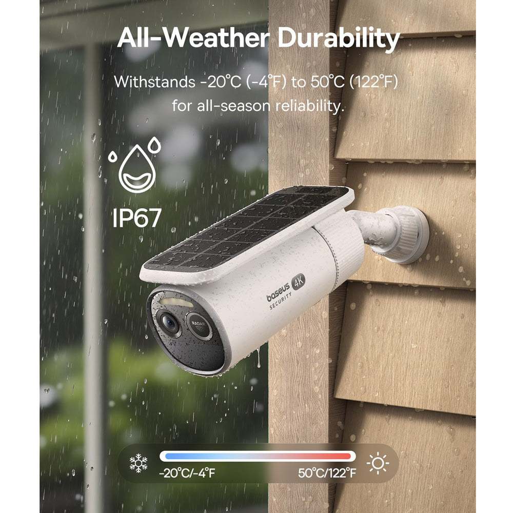 Baseus Security S2 Outdoor Camera 4K - White