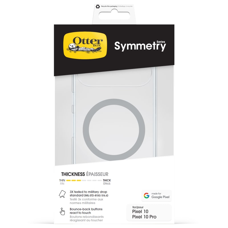 OtterBox Symmetry Case w/Magnets for Google Pixel 10 & 10 Pro - Clear