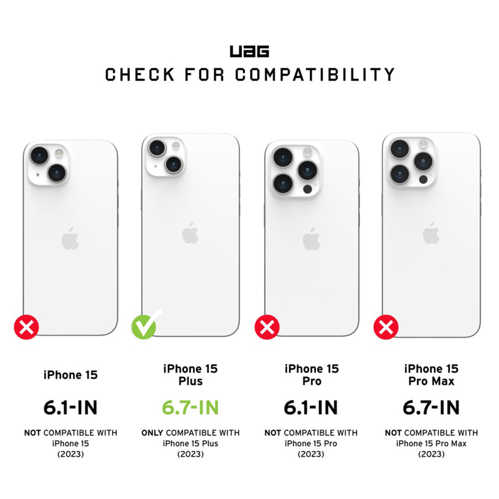 UAG Pathfinder Magsafe Case for iPhone 15 Plus - Ice