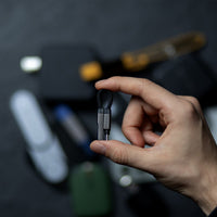 Thumbnail for Rolling Square inCharge Mini USB-C to USB-C Keyring Cable - Gunmetal/Black
