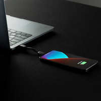 Thumbnail for Rolling Square inCharge Mini USB-C to USB-C Keyring Cable - Gunmetal/Black