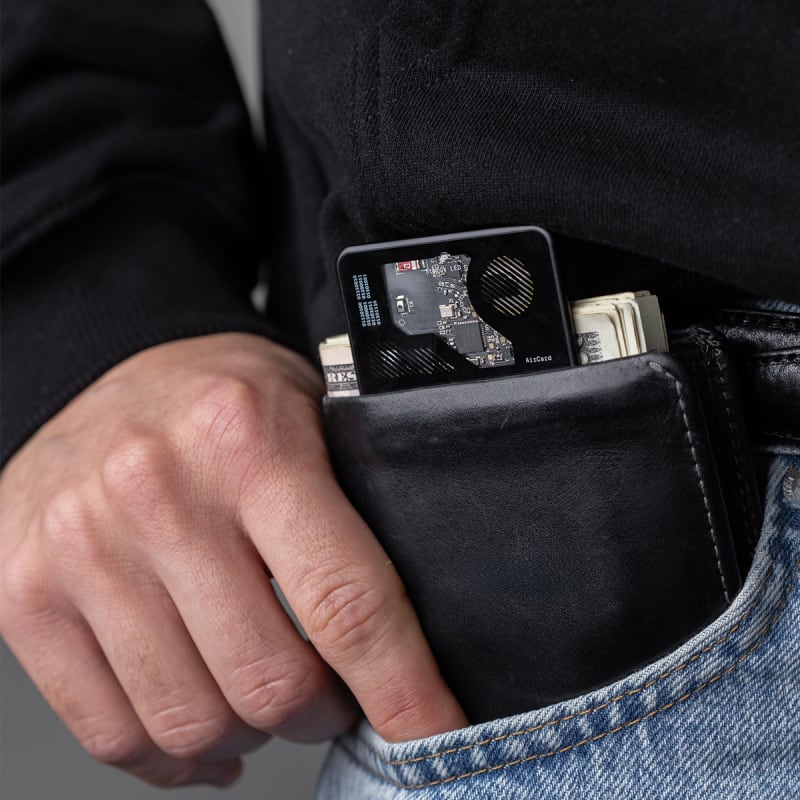 Rolling Square AirCard Card-sized Wallet Tracker - Black