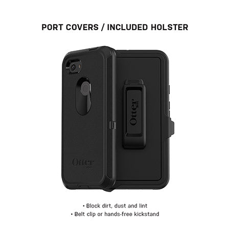 Otterbox Defender Case Suits Google Pixel 3a Xl - Black