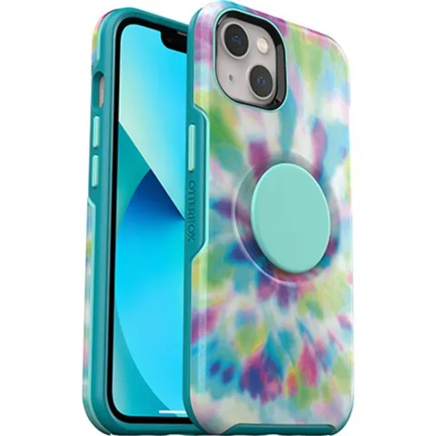 OtterBox Otter + Pop Symmetry Apple iPhone 13 Case - Green/Blue/Purple