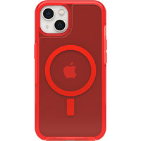 Thumbnail for Otterbox Symmetry Plus Clear iPhone 13 Case for MagSafe - Red