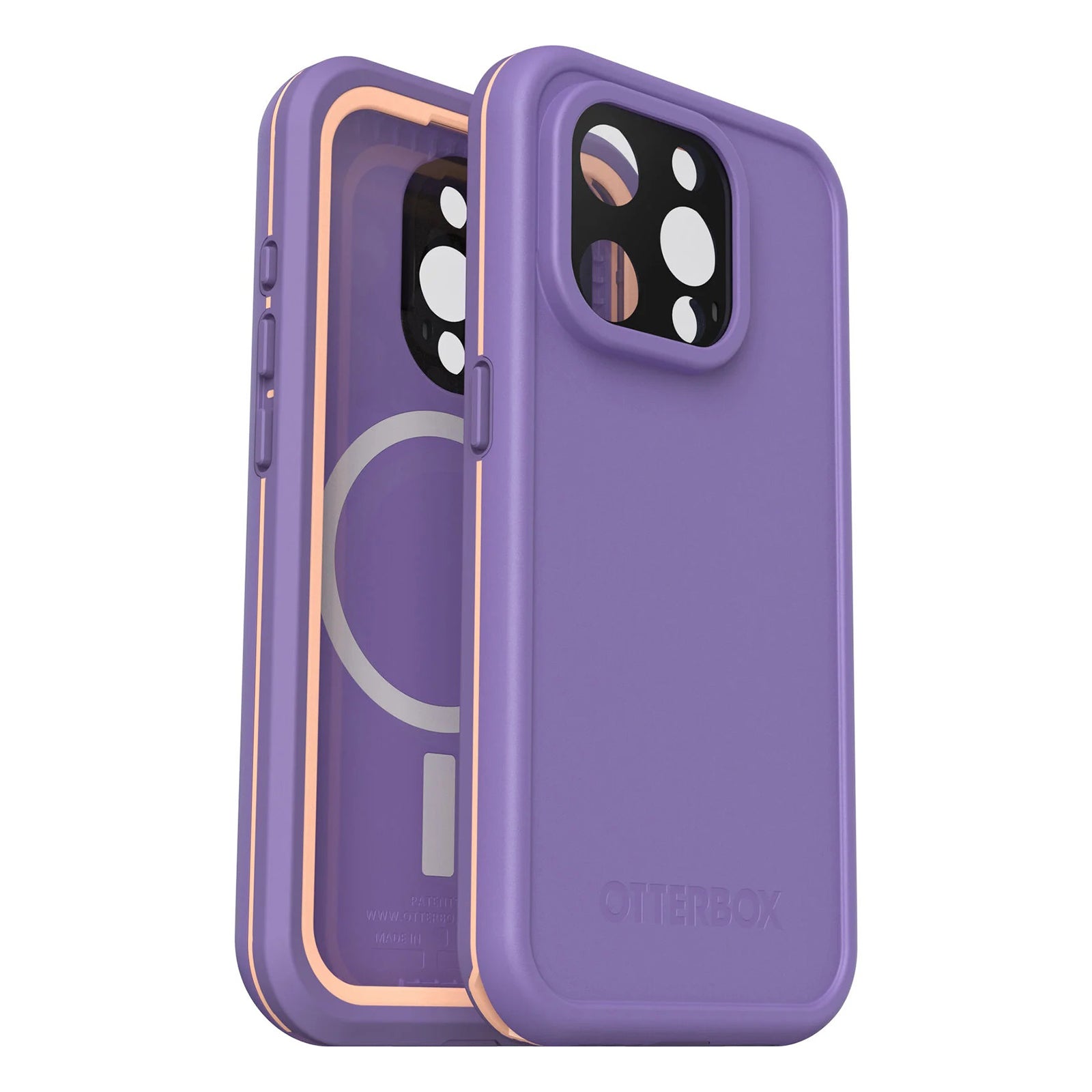 OtterBox Fre MagSafe Case for Apple iPhone 15 Pro - 6.1" - Rule of Plum Purple