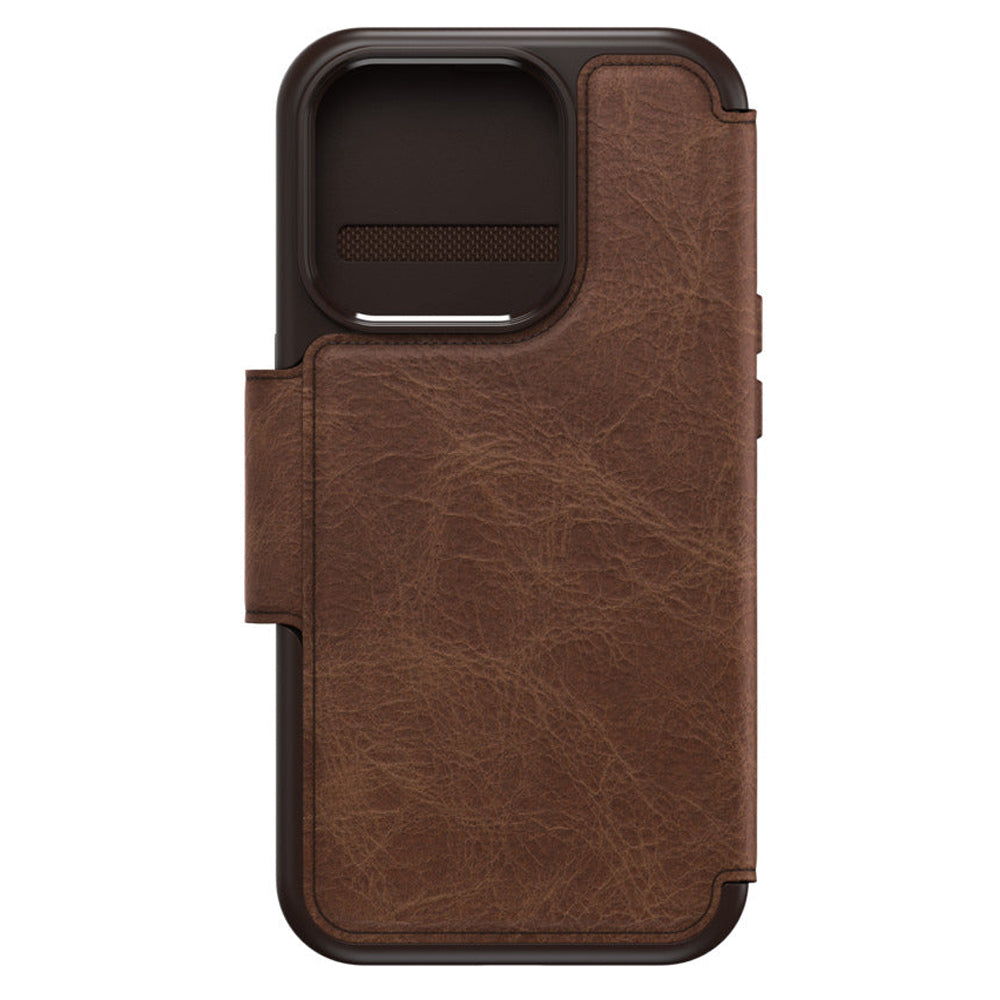 Otterbox Strada Series Magsafe Compatible Phone Case for iPhone 15 Pro - Espresso Brown