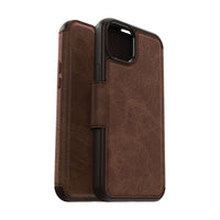 Thumbnail for Otterbox Strada Folio MagSafe Case for iPhone 15 Plus - Espresso