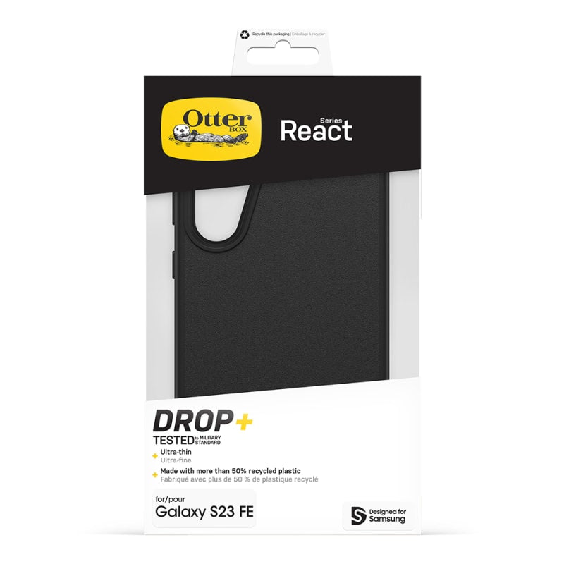 OtterBox React Samsung Galaxy S23 FE Case - Black