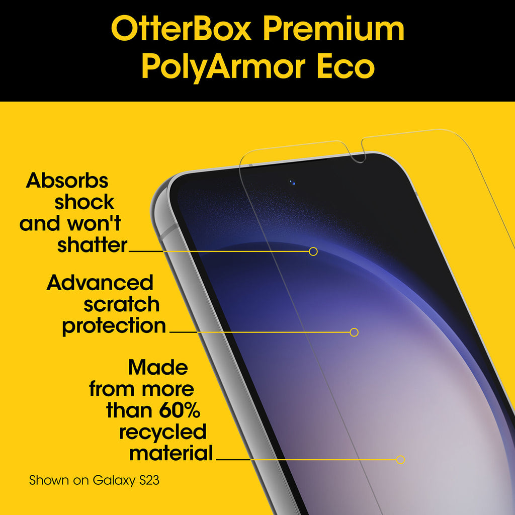 Otterbox PolyArmor Eco Screen Protector For Samsung Galaxy S24+ (S24 Plus)  - Clear