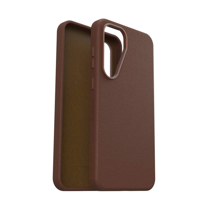 OtterBox Symmetry Cactus Leather Case for Samsung Galaxy S25+ - Rich Adobe